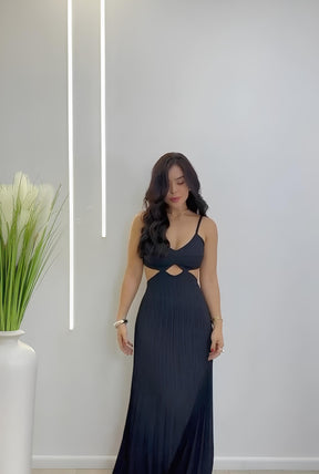 Vestido Plissado Mayara